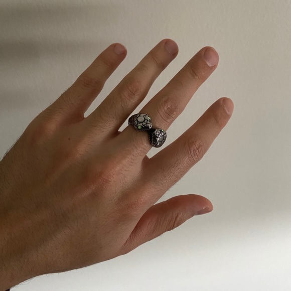 Double head snake ring - Picture 4 of 4